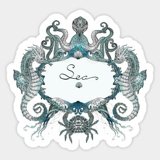 Sea Meeting Sticker